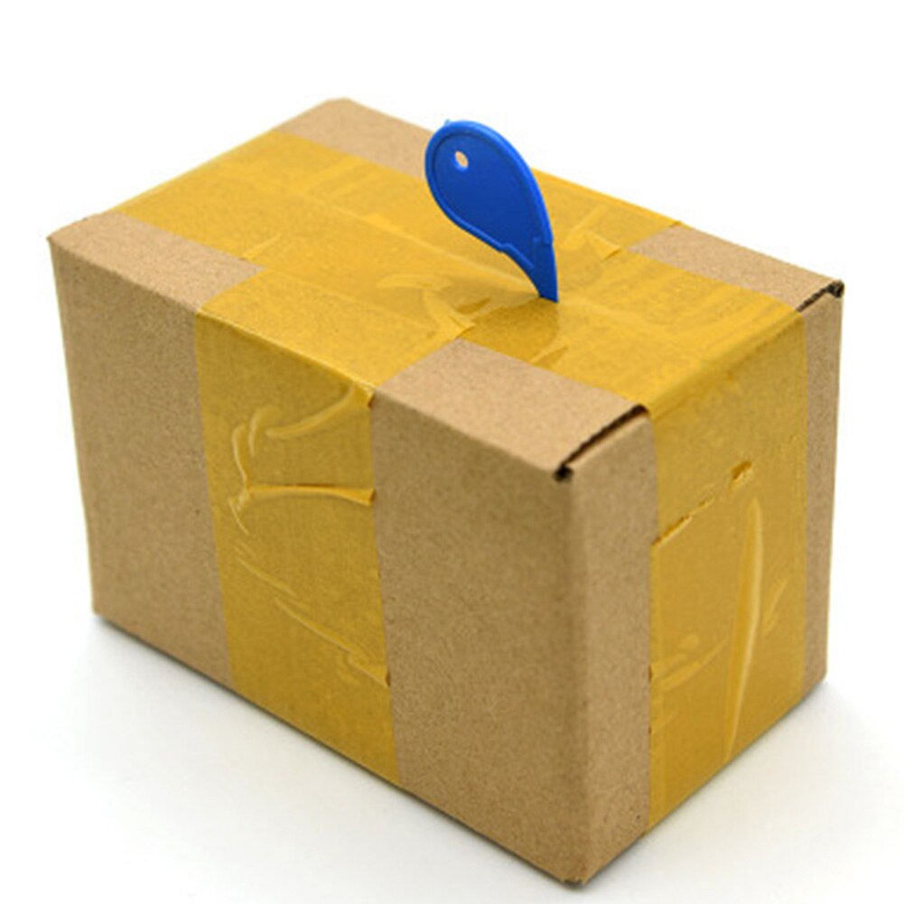 20PCS SmallSafe Box Opener Plastic Express Unpacking Reuseable Express Parcels Box Plastic Opener Cutter Random Color