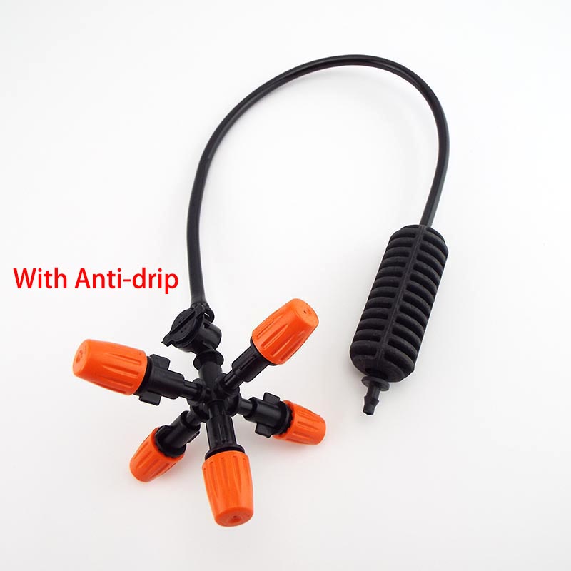 Hagehengende vannsprøytedyse sprinklersett forstøvende sprinklersett grønnsaksvanning vanning for drivhushage