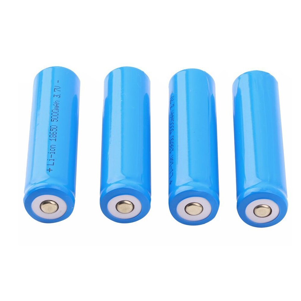 1/2/4/6 Pieces 5000mAh 18650 Battery 3.7V Rechargeable Cell Li-ion Lithium Batteries For Headlamp Torch Flashlight Power Bank