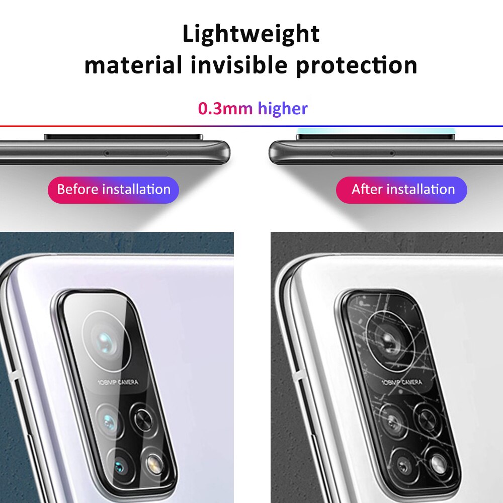 Lens protective Film For Xiaomi Mi 11 Glass Protection Camera Lens Tempered Glass For Mi 9 t Note 10 T Pro Lite Poco M3 X3 NFC