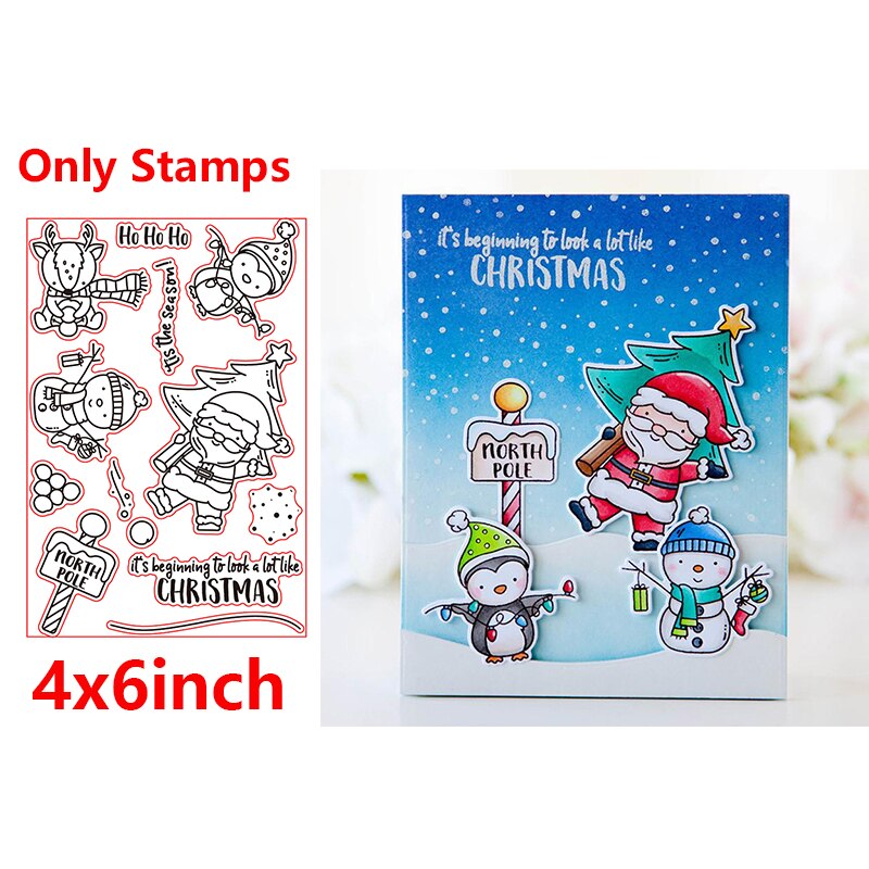 Bébé garçons filles animaux lucioles arbres Oecan scènes Phrases clair timbres matrices de découpe pour bricolage Scrapbooking artisanat cartes: Picture 14 / Only Stamps