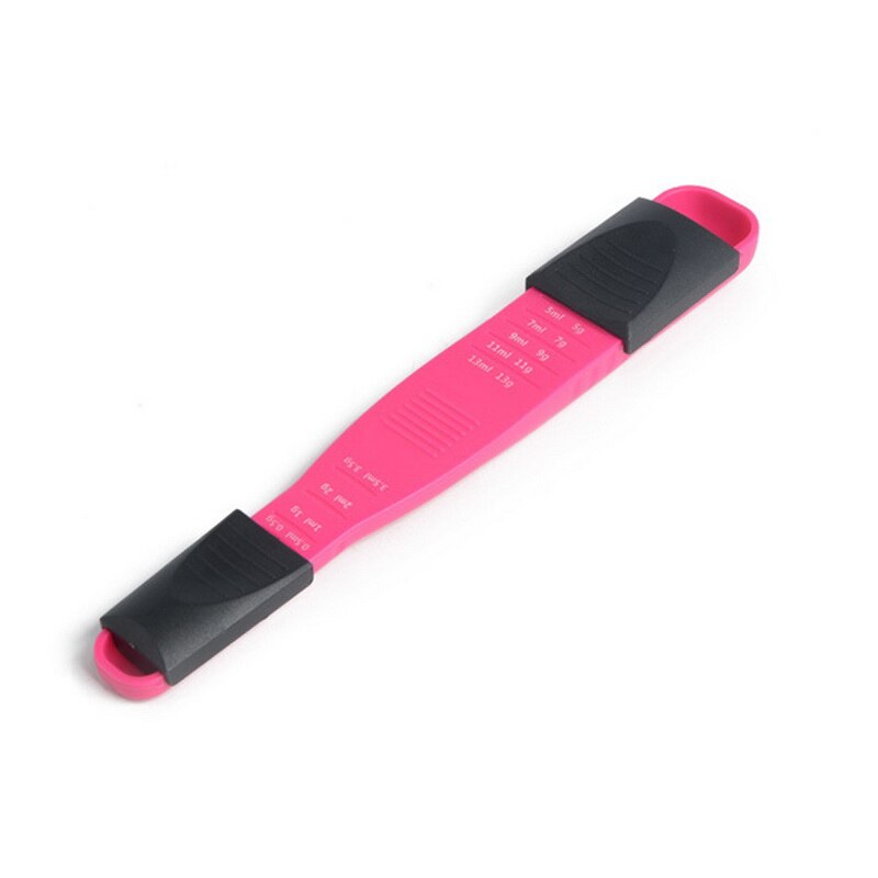 Adjustable Teaspoon Double Measuring Spoon Kitchen Gadget Tools Kitchen Baking Accessories Scale Plastic Baking Spoon