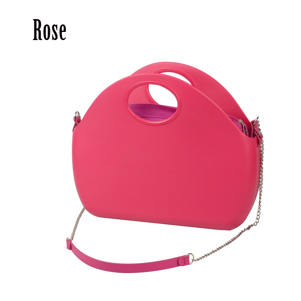 2019 novo saco o corpo da lua com bolso interno à prova dwaterproof água alça de corrente longa para as mulheres saco o lua clássico obag: rose