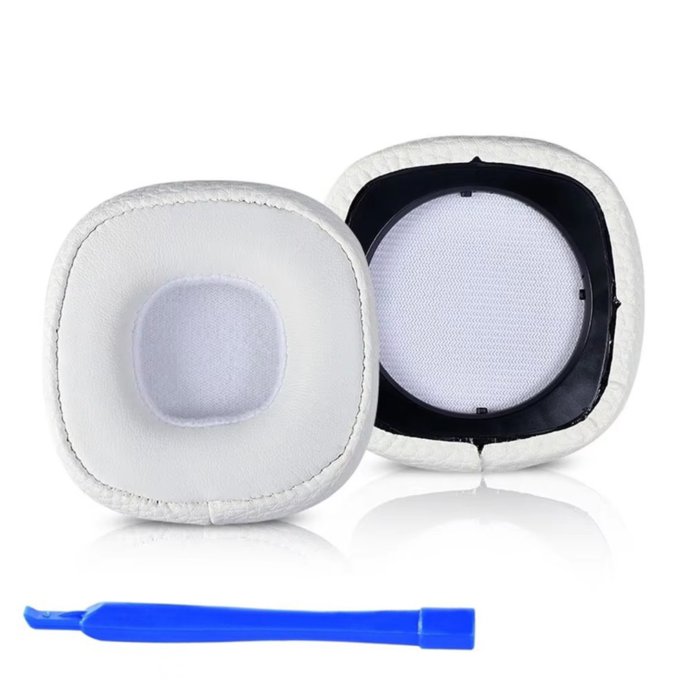 Cuscinetti auricolari di ricambio Cuscini per cuffie Marshall Major 3/Major III Cuffie Earpad Fascia Parti di riparazione Paraorecchie: WHITE
