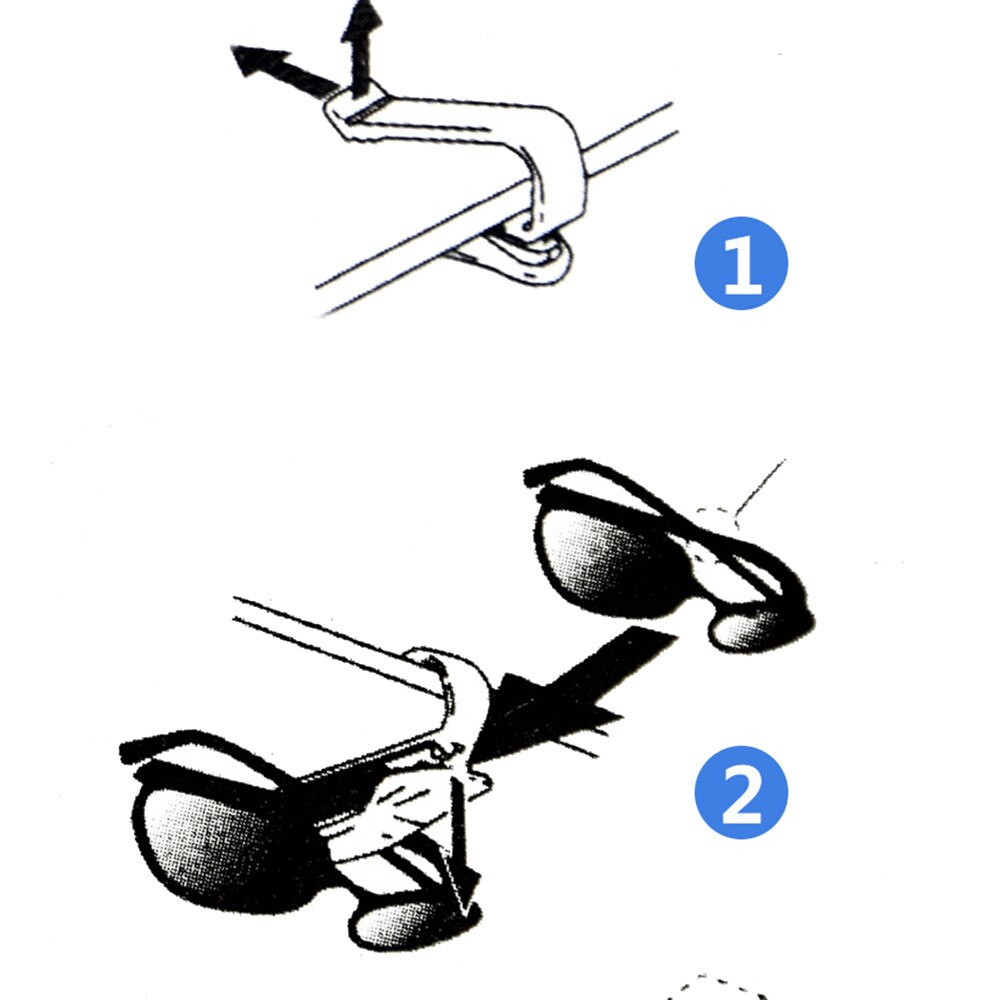 Parasol para coche con estilo, Clip para gafas de sol, Clip para tarjetas de recibos, Clip de almacenamiento, tenazas para guardar en el coche, Clip para gafas de sol ajustadas