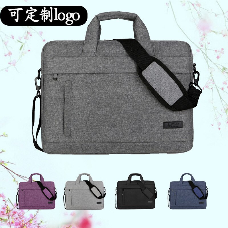 Zakelijke schoudertas, canvas, grote capaciteit, oxford stoffen kleine tas voor mannen, notebooktas, leren laptoptas