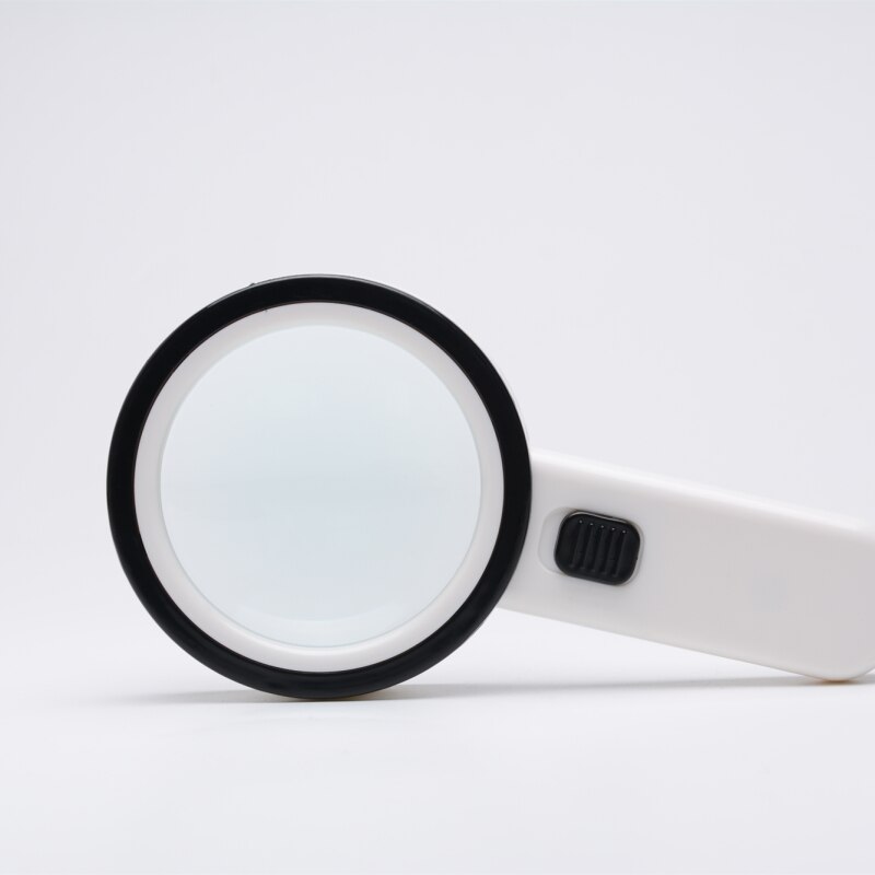 30X Reading Magnifier High-End Magnifying Glass With Led Light Portable Illuminated Magnifier Jewelry Loupe 12 LED Lupa Monocle