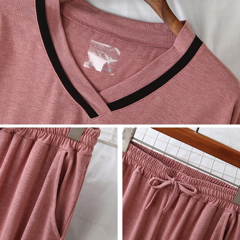 Dames katoenen lange mouwen homewear zomer herfst pyjama set dames homewear dames katoenen pyjama zomer homewear pak homewear