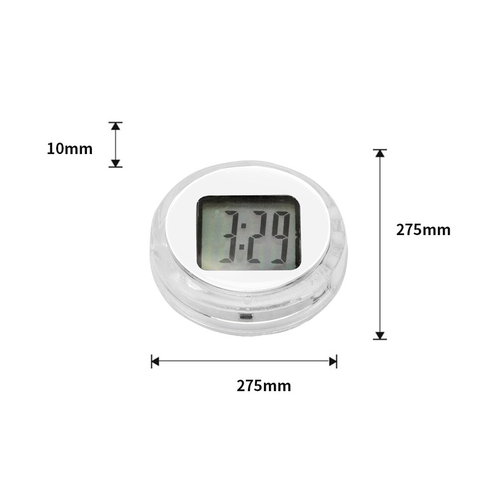 Aozbz motorcykel elektrisk klocka utomhus vattentät mini elektronisk dubbelsidig självhäftande mini precisionsklocka digital klocka moto