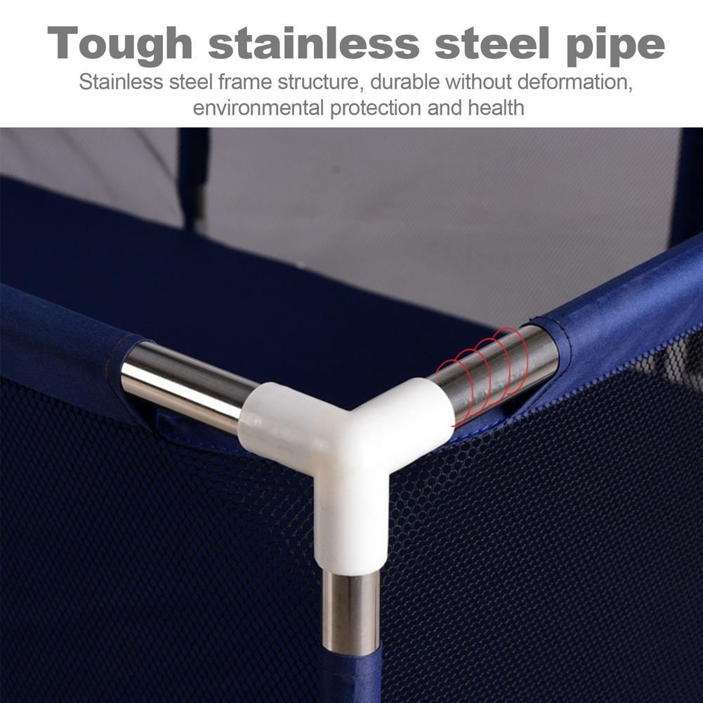 Baby Boxen Ballenbad Met Basketbal Hoepel Extra Grote Baby Mesh Hek Indoor Outdoor Speeltuin Droog Zwembad Box Voor Kinderen