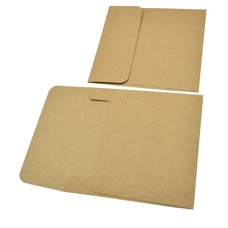 Enveloppe carrée épaisse en papier Kraft, 13x13 cm, 10 pièces