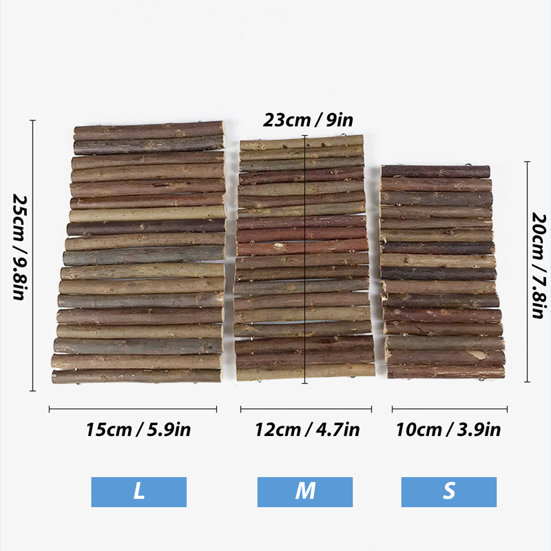 Accesorios para ratas y mascotas, puente de madera, Juguetes para conejos, suministros para la dentición, Escalera de clítoris para animales pequeños, Juguetes para masticar, Conejos