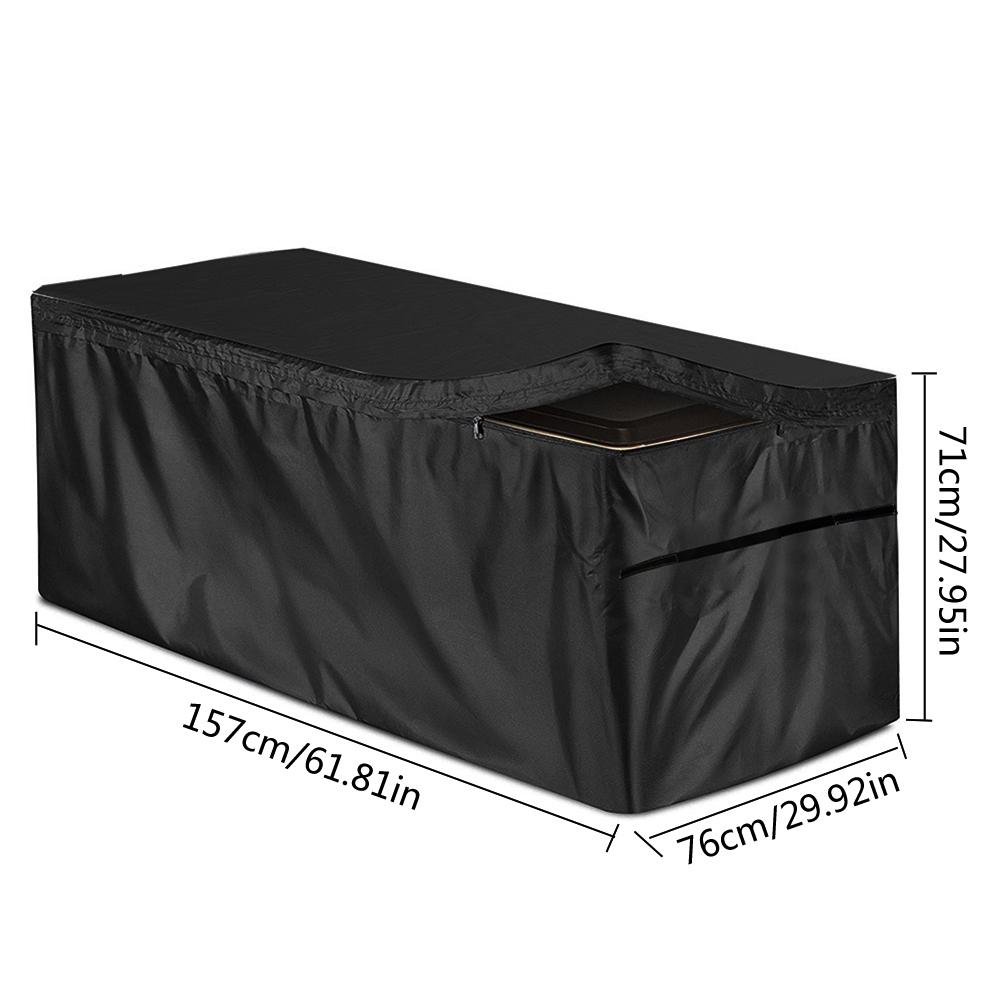 Garden Deck Box Cover Outdoor Waterproof Furniture Protection Storage Drawstring Wind Resistant Dust Patio Box Cover