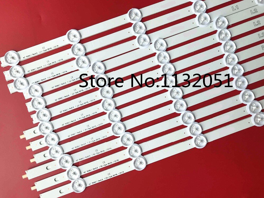 Rétro-éclairage led écran 1 set = 10 pièces original 42 "ROW2.1 E74739 6916L-1214A 6916L-1215A 6916L-1216A 6916L-1217A 1338/1339/1340/1341A