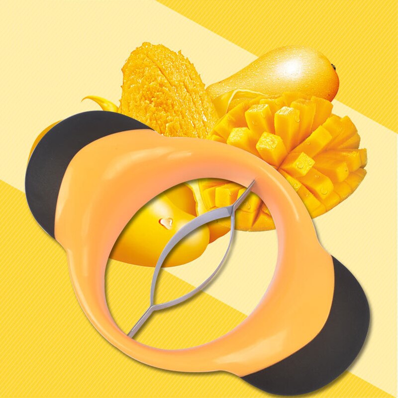 Mango Slicer Peeler Stainless Steel Mango Blade Cutter Splitter Pit Remover Non Slip Handles Extra Large Mango Cutter Divider