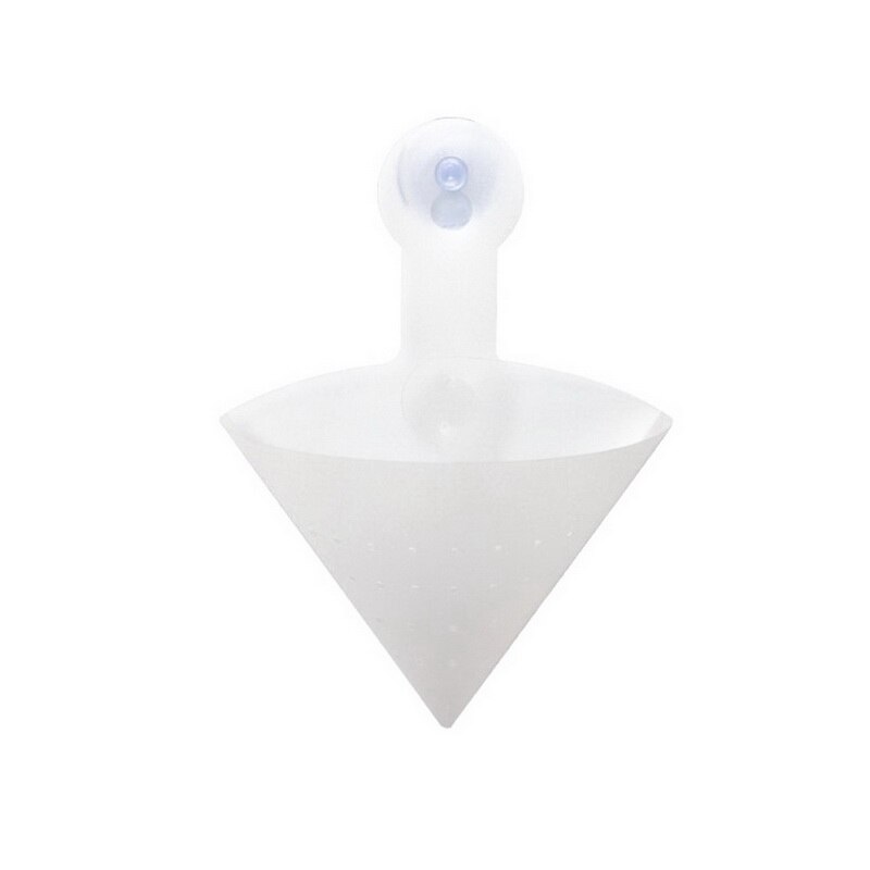 Sink Filter Kitchen Triangular Sink Filter Strainer Drain Vegetable Drainer Basket Suction Cup Sponge Holder Storage Rack #1