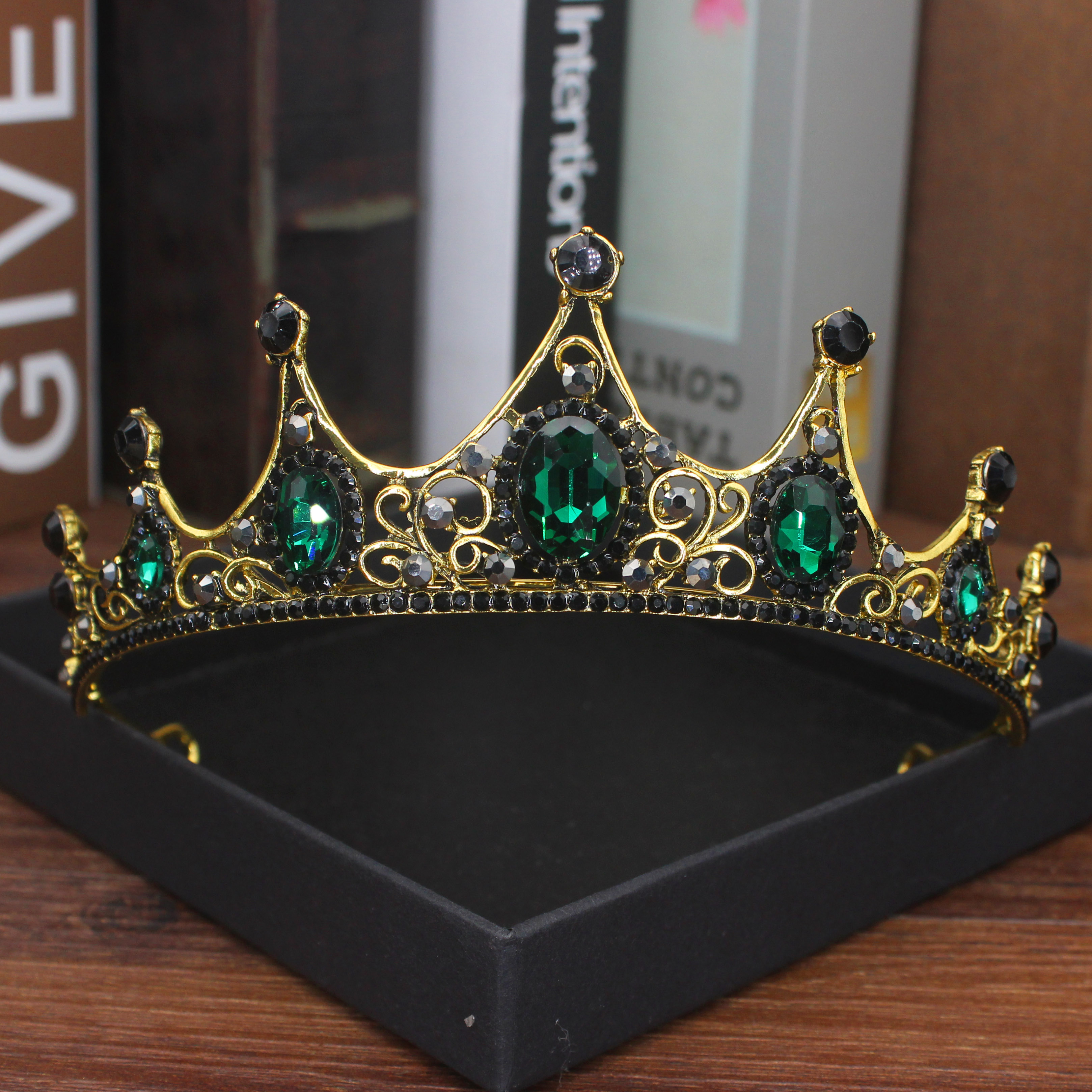 Vintage Kristal Tiara Kroon Hoofdbanden Voor Vrouwen Meisjes Strass Pageant Prom Diadeem Bruiloft Bruids Haar Sieraden Accessoires: Roze