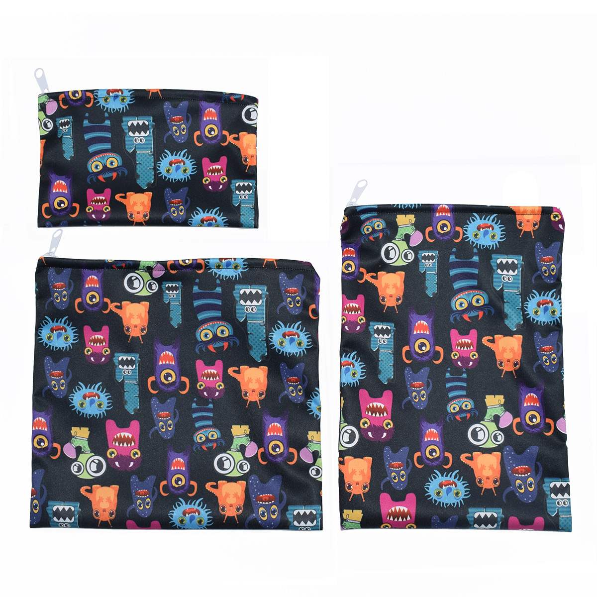 3PCS Reusable Snack Bag Food Storage Bags Leakproof Waterproof Lunch Bread Sandwich Bag Pouch For School Camping Food Organizer