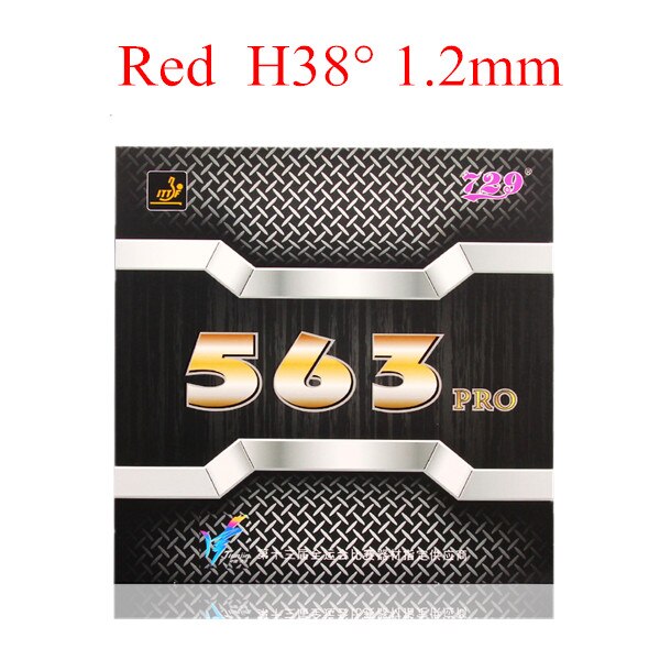 729 amistad 563 PRO (563 Provincia, Pips-out especial) ataque de goma de tenis de mesa con esponja de Ping Pong: Red H38 T1.2