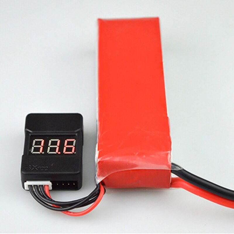 1/2 stuks  bx100 1-8s lipo batterijspanningstester / laagspanningsalarm / batterijspanningstester met dubbele luidsprekers