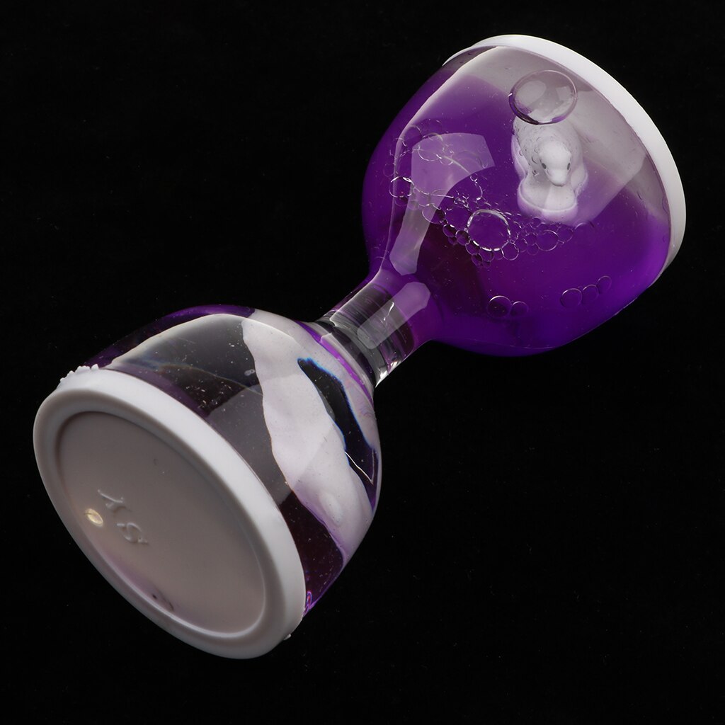 Delfin-sprudler-timer mit flüssigkeitsbewegung, öl-sanduhr-sinnesspielzeug zur entspannung, visuelle blase für büro- und schreibtischdekoration, weihnachten: Lila