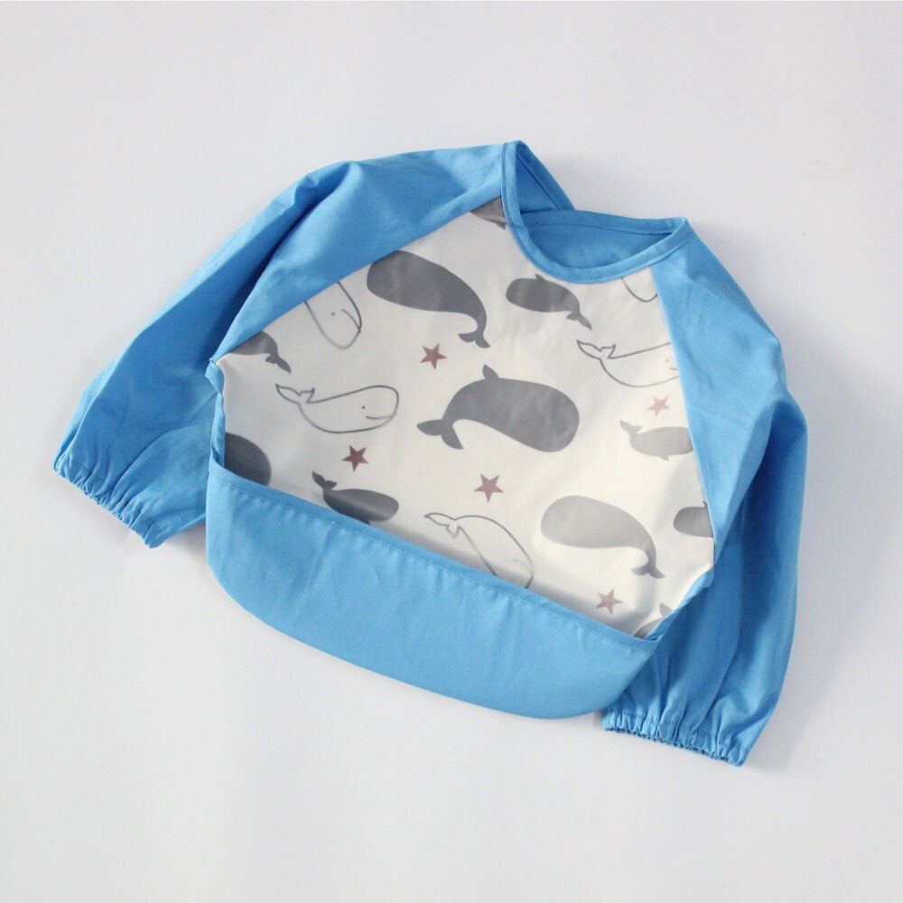 Bavaglini Cute Baby Manica Lunga Impermeabile Bambini Grembiule Grembiule di Alimentazione Grembiule Bavaglino Burp Vestiti Morbido Mangiare Bambino Baberos Bavoir Abbigliamento: NO 7