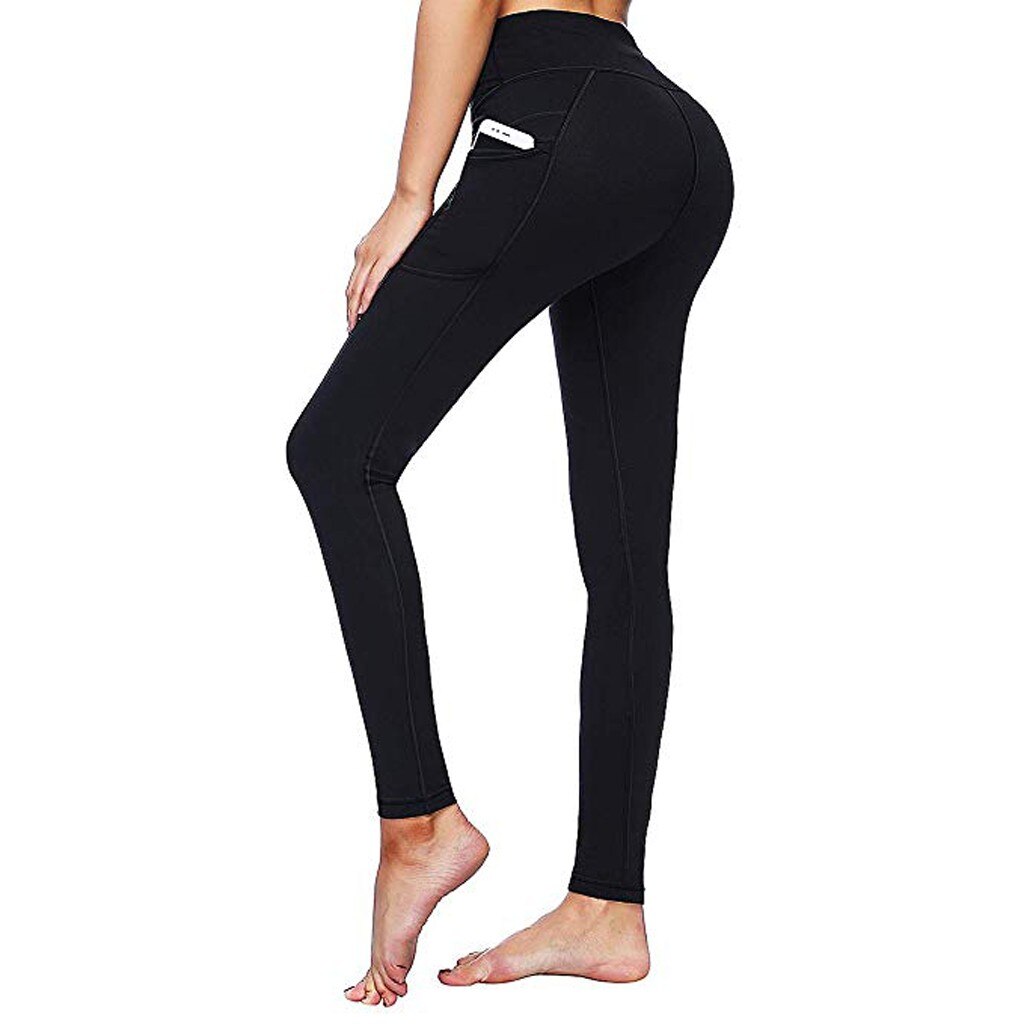 Sport Leggings Vrouwen Gym-Fitness Yoga Broek Met Zakken Running Hoge Taille Leggings Push Up Elastische Sportkleding Workout Tights35