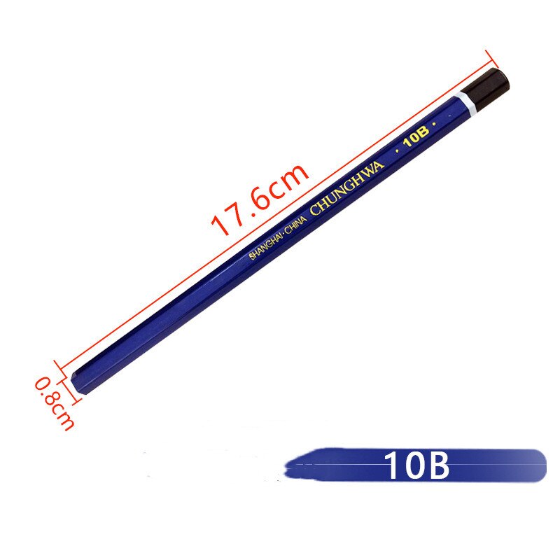 Sketch pencil Student Art Pen Child Drawing Pen Wooden pencil School exam pencil kid practice pen Office pencil HB: 10B