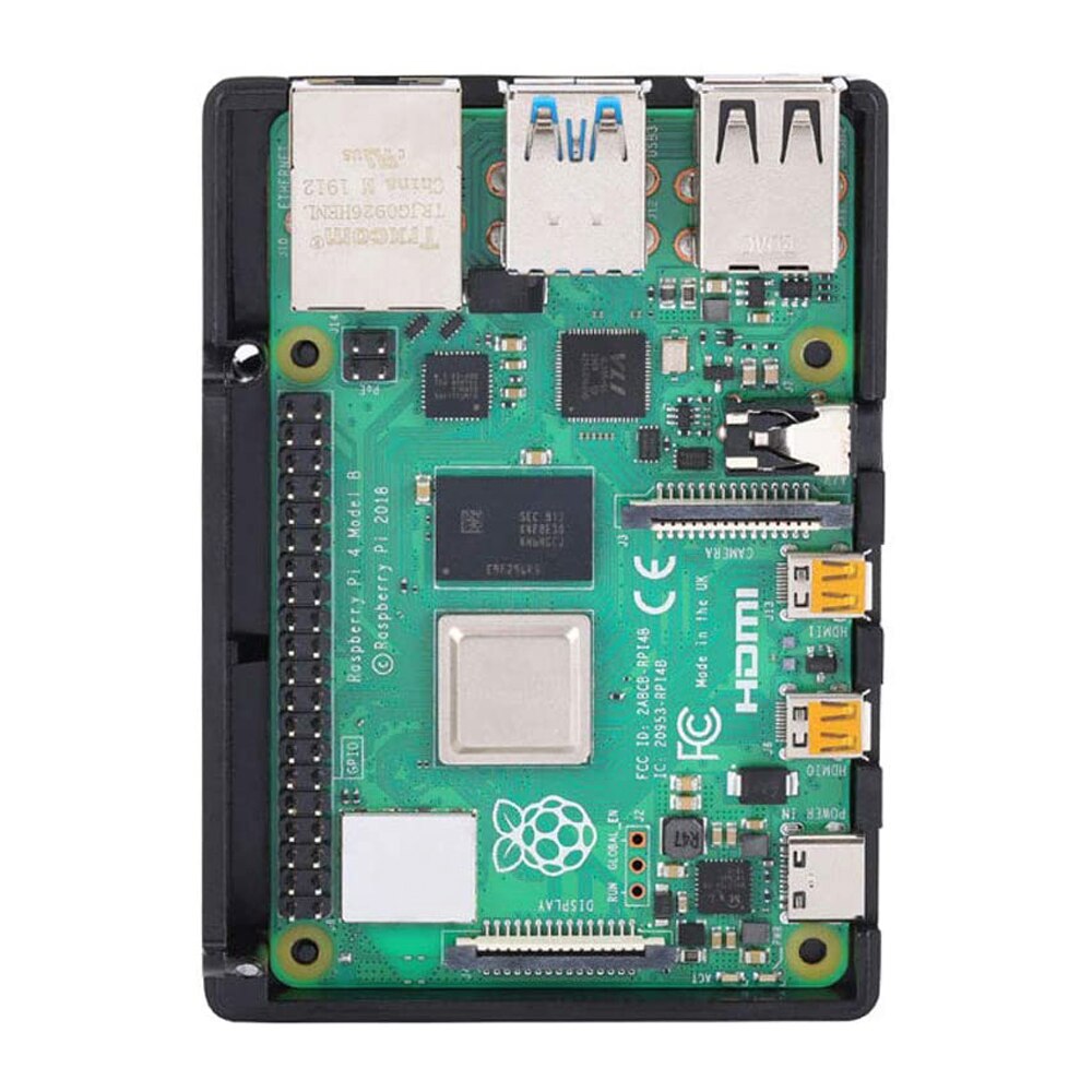 Carcasa de aleación de Metal para Raspberry Pi 4, carcasa de refrigeración pasiva para Raspberry Pi 4 Modelo B Pi4 4B