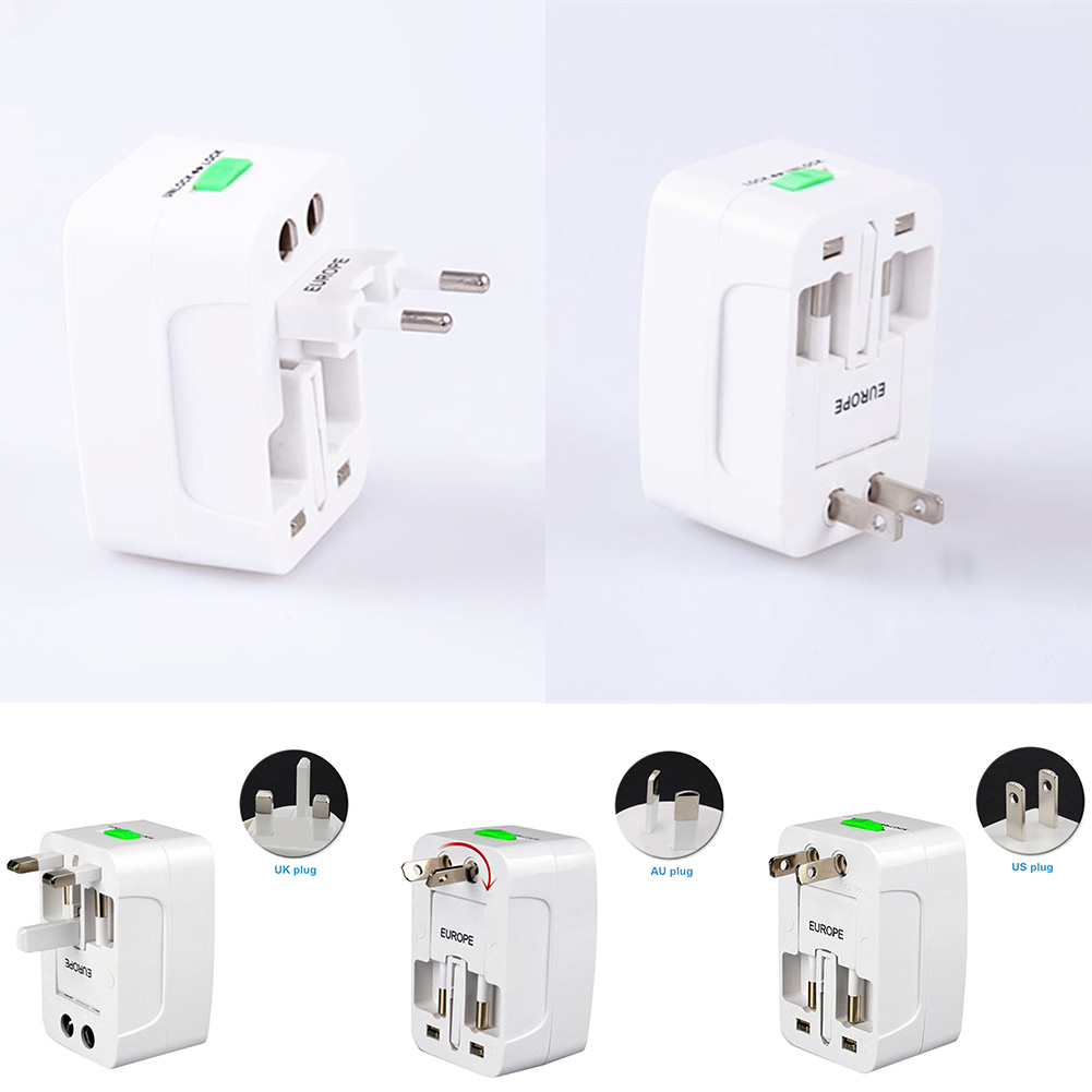 World Wall Charger Outlet Power Socket Converter Universal Plug Portable Travel Adapter International Dual USB Quick Charging