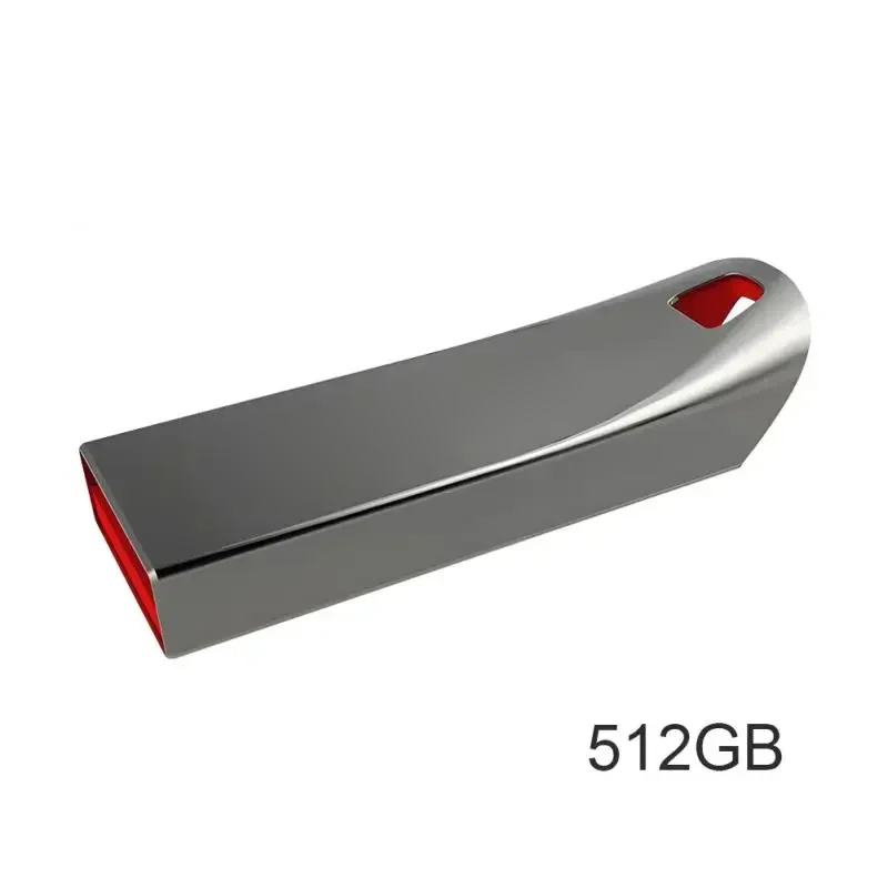 2TB Metal USB Flash Drive High Speed Rotating Pen Drive with Keychain 32GB Optional Waterproof USB Stick for Data Storage: Rose Gold