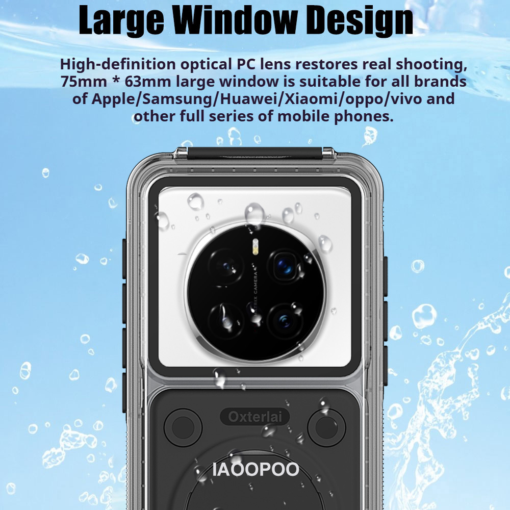 Buceo natación 15 metros de profundidad funda impermeable para Honor Magic 7 Pro Magic 6 5 4 3 X60 X50 X40 con botón de teléfono