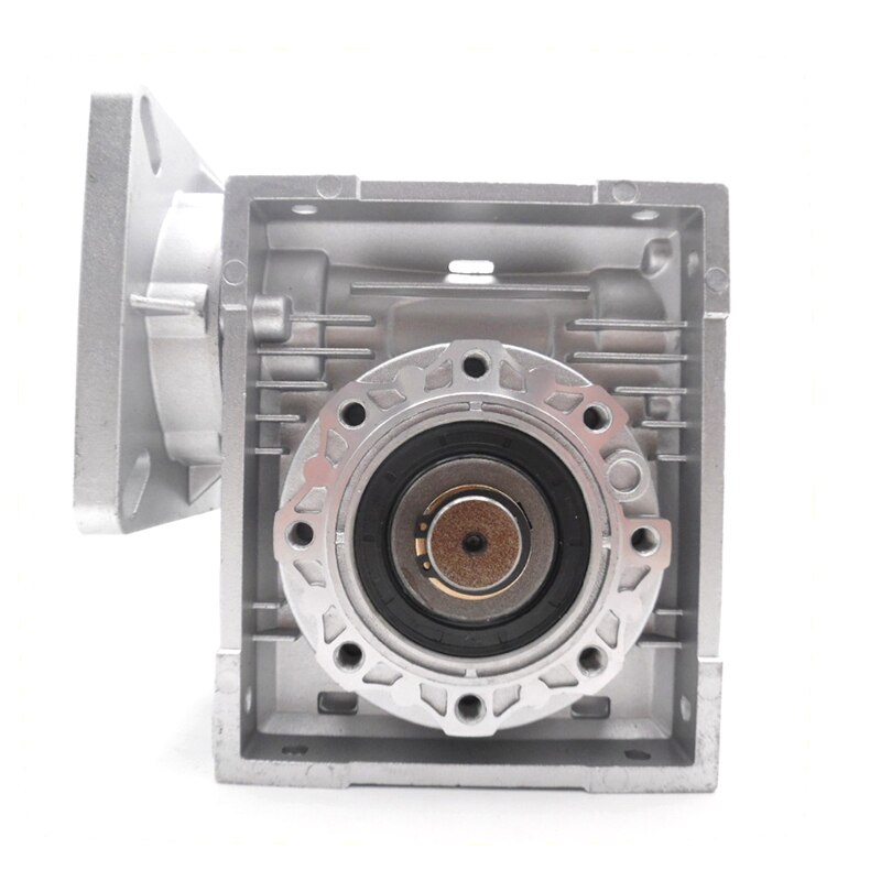 Speed Ratio 40:1 NMRV040 Worm Gear Reducer, RV40 Gearbox with Output Shaft for NEMA24/32/34/36 Stepper/Servo Motor