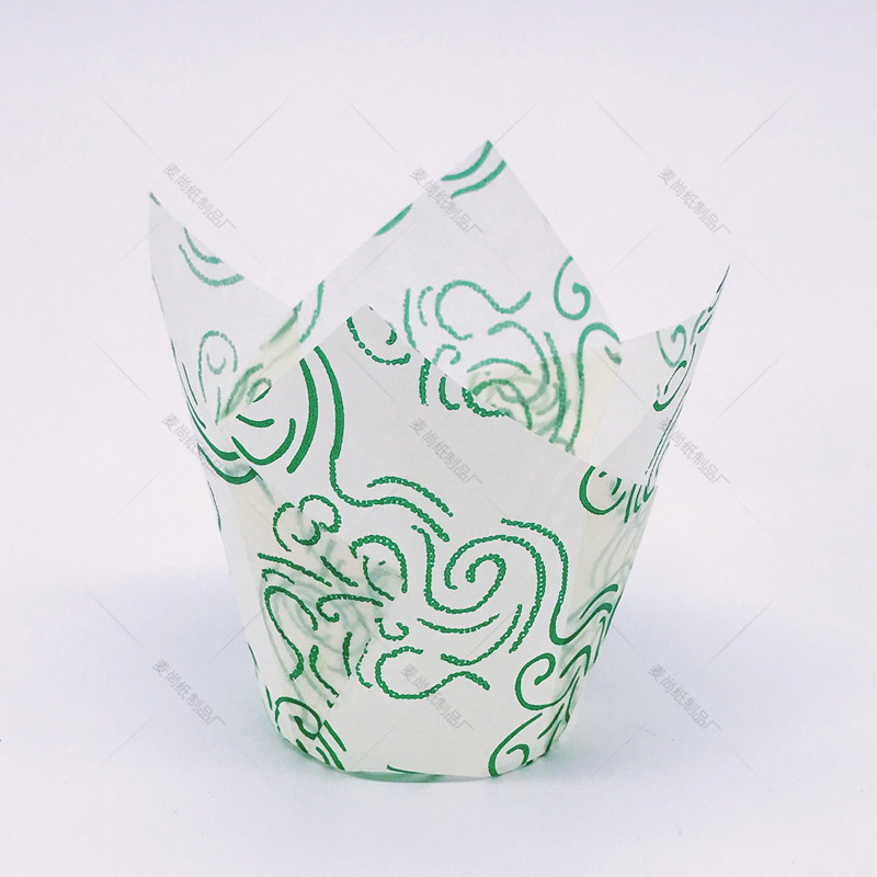 10/50pcs Tulip Flower Cupcake Liner Baking Cup For Wedding Party Caissettes Tulip Muffin Cupcake Paper Cup Oilproof Cake Wrapper: 6 / 10PCS