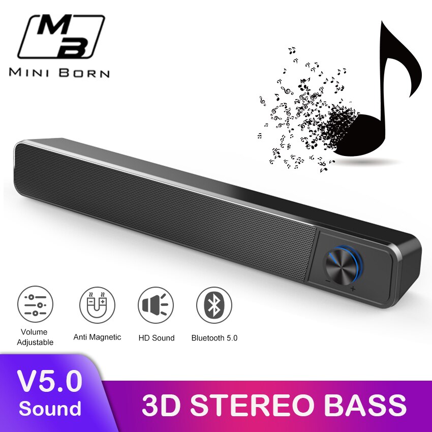 Minibron Draadloze Bluetooth Speaker Draagbare Bluetooth5.0 Speaker Draadloze Speaker 4D Stereo Muziek Surround Luidspreker