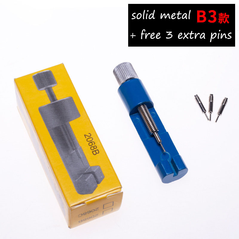 Watch Band Link Pin Remover Repair Tool Kit for Watchmakers Metal Chain Spring Bar Removal Set Watch Strap Length Adjust Tool: B3