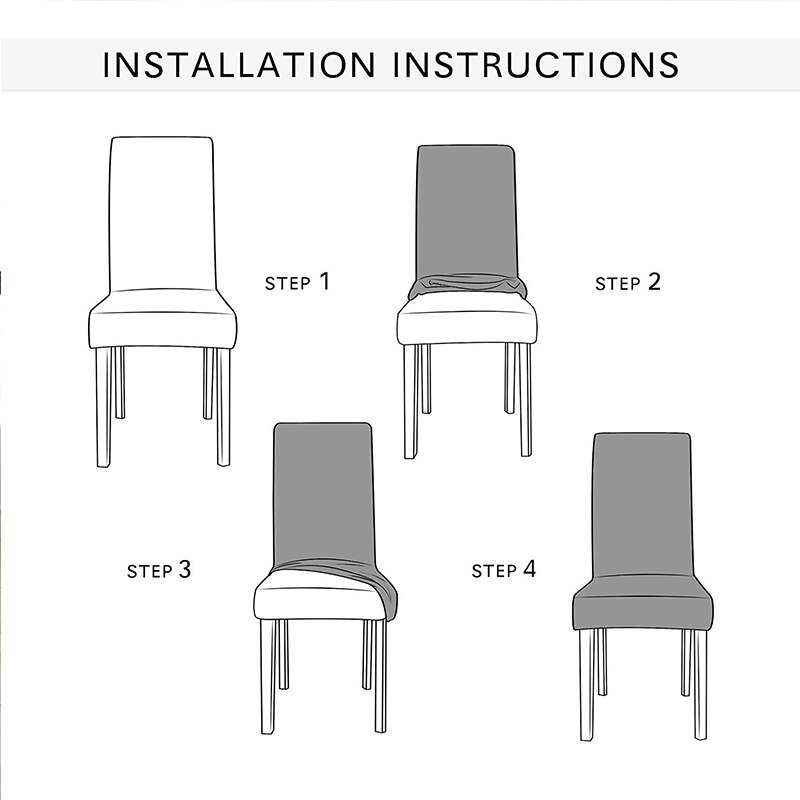 Günstige Jacquard Esszimmer Stuhl Abdeckungen Spandex Elastische Esszimmer Stuhl Abdeckungen Küche fallen für Stühle strecken