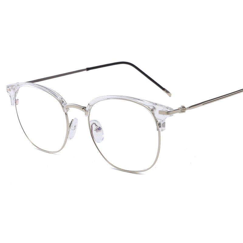 Semi Rimless Computer Glasses Anti Blue Light Eye Glasses Eyeglasses Optical Spectacle Glasses Frame For Women Men