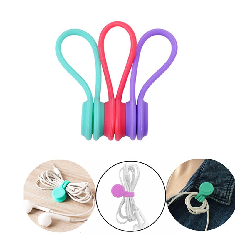 Silicone Case For Cable Protection From Fracture Magnetic Cable Cover Winder Organizer Cord Holder Charging protection For Wire