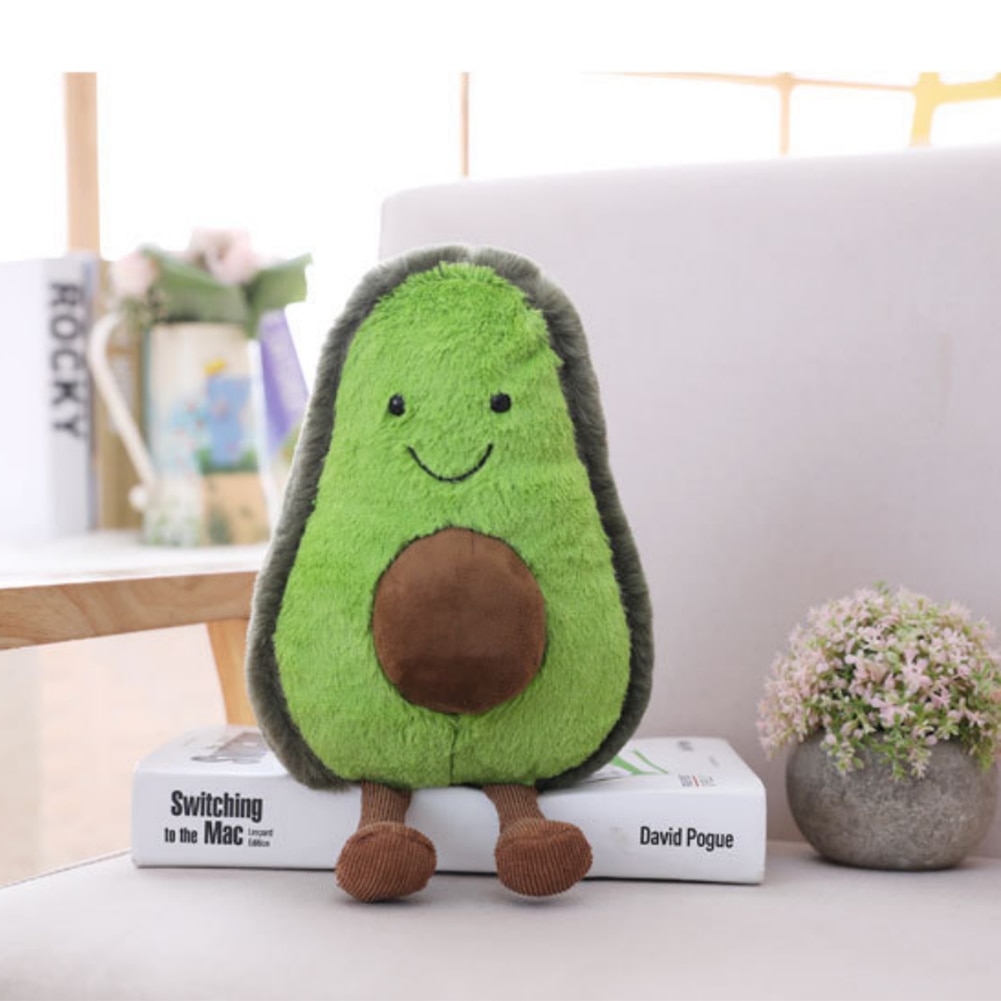 22-45cm Plush toy Green Avocado doll cushions Cartoon avocado fruit large pillows Home decor ornaments Luxury filling Girl