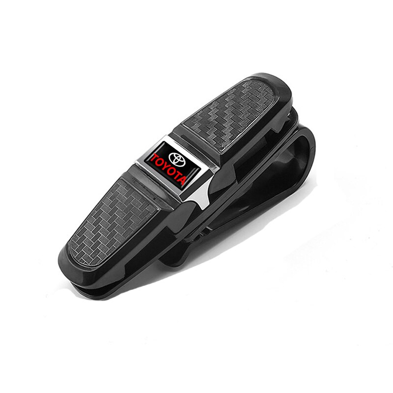 Pince de rangement de lunettes de voiture ABS, pince de rangement de lunettes de soleil, pince de billet de carte pour Fiat 500 Ducato Tipo Panda Bravo Doblo Stilo Freemont accessoires: 1Pcs-Toyota