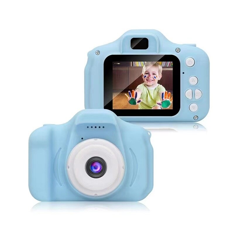 X2000 videocamera per bambini HD studente per bambini fotocamera digitale regalo fotocamera regalo di natale: Blue