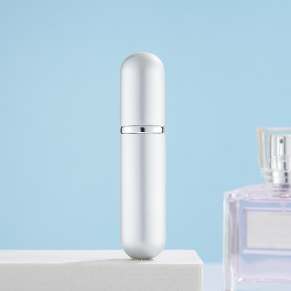 5ml draagbare mini parfumflesjes van glas, reisverstuiver van aluminium, lege metalen parfumverstuiver