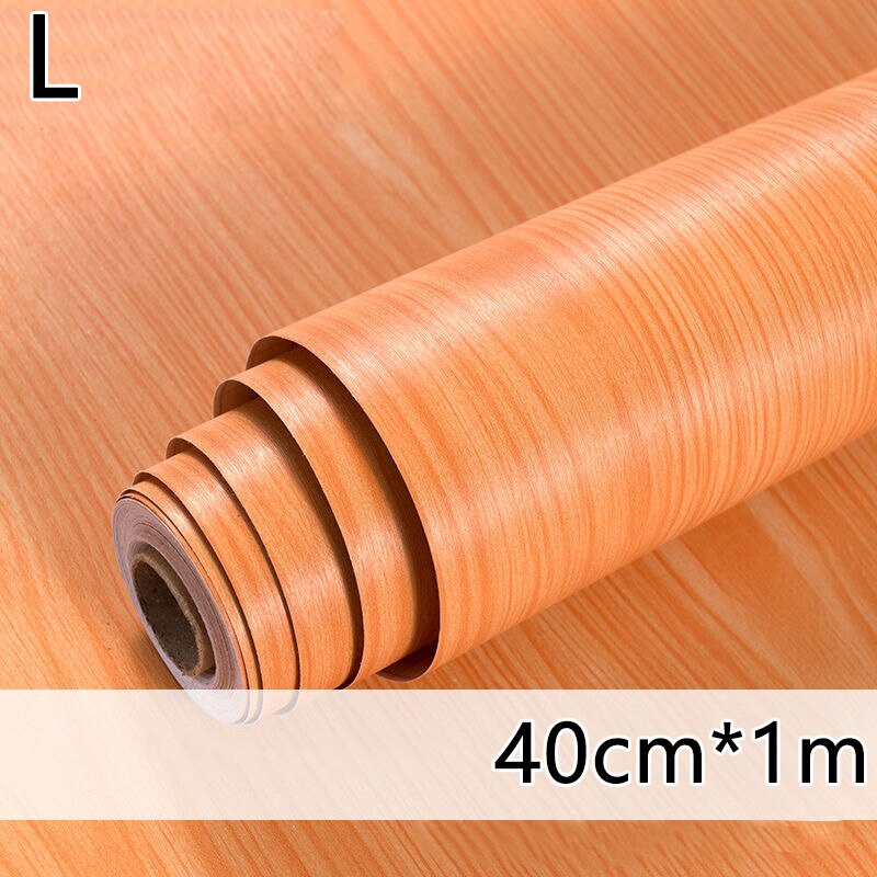 1M Waterdicht Hout Vinyl Behang Roll Zelfklevende Contact Papier Deuren Kast Desktop Moderne Meubels Decoratieve Sticker: L