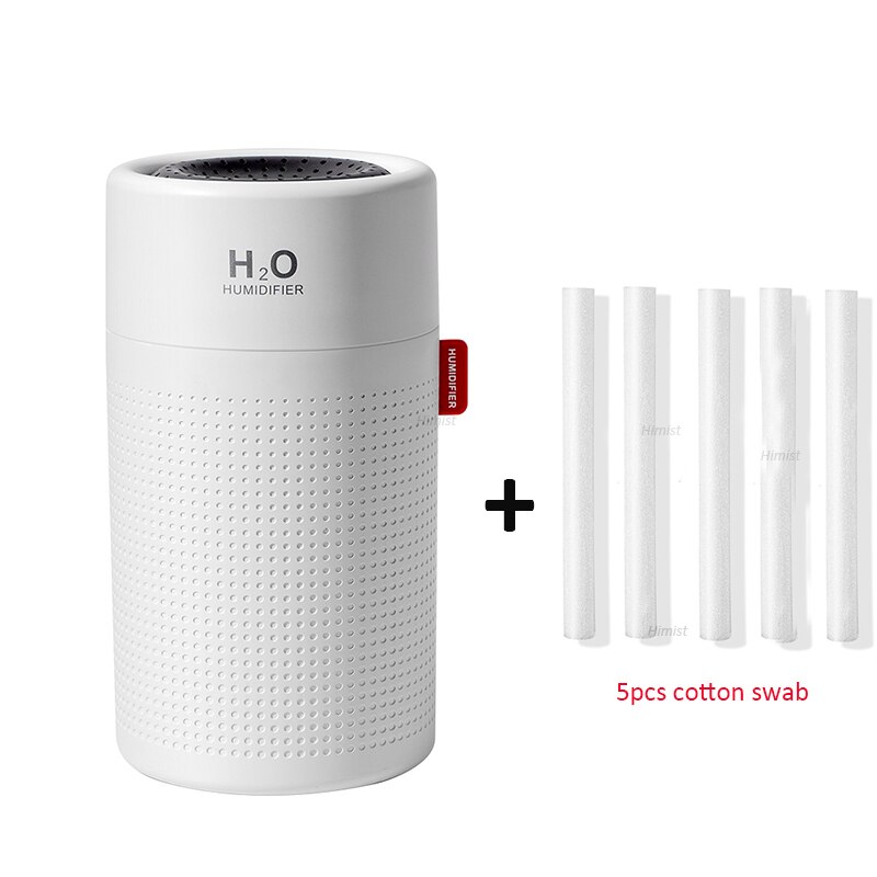 Drahtlose Luftbefeuchter USB Portbale Aroma Diffusor 2000mAh Batterie Wiederaufladbare Umidificador Ätherisches Öl Humidificador: 750ML Weiß 5 Filter