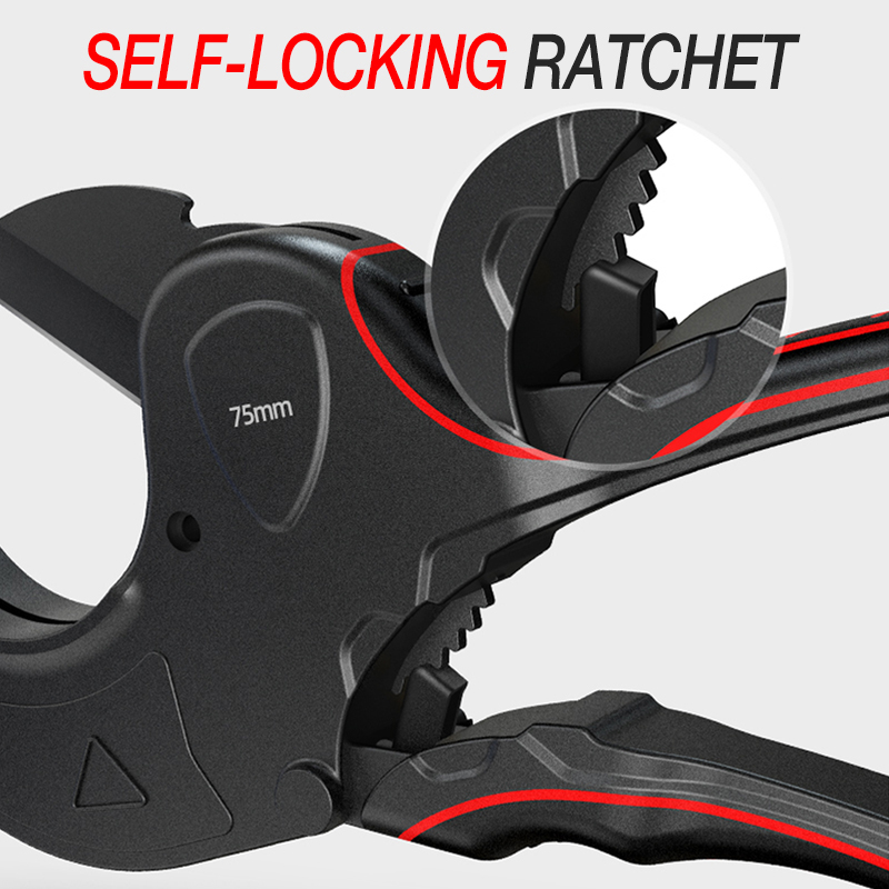 SK5 Material Ratchet Blade Workshop Manual Tool Accessories Pipe Cutter 32-75MM Tube Scissors PVC/PE/VE Hose Splitting Knife Kit