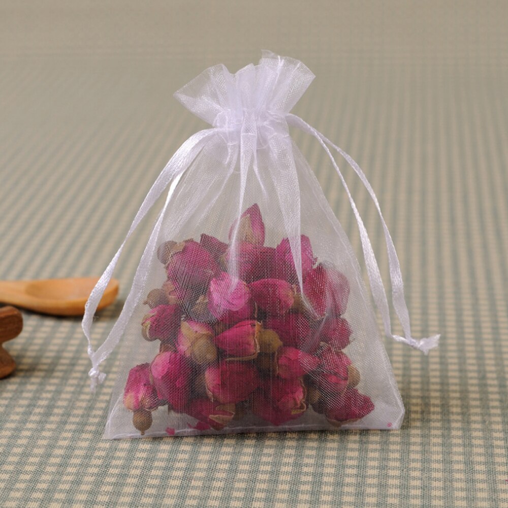 100 stuks tekenbare organza zakjes bruiloft verjaardag feest snoep chocolade zakjes kerst halloween doos sieraden verpakkingszakjes