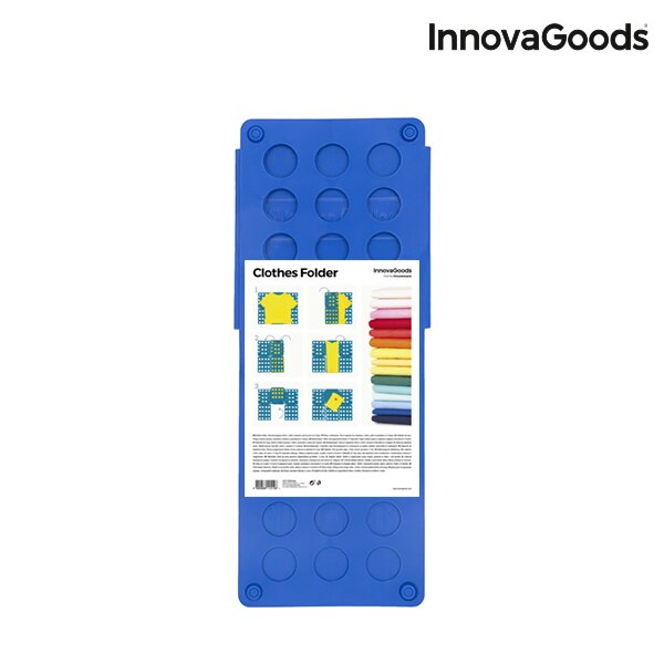 InnovaGoods Doblador de Ropa Adulto y Niño Hogar Con Sencillos Movimientos Tabla Doblar Ordenar Camisetas Jerséis Vestidos Pantalones Blusas Chaquetas Sábanas Toalla Organizador Separador Camisetas Plegador ropa