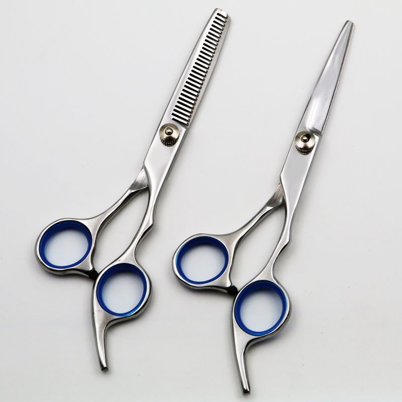 Japan Staal 6.0 Inch Professionele Kappers Schaar Haar Knippen Schaar Kapper Schaar Gereedschap Salon Haar Schaar Kapsel: blue set