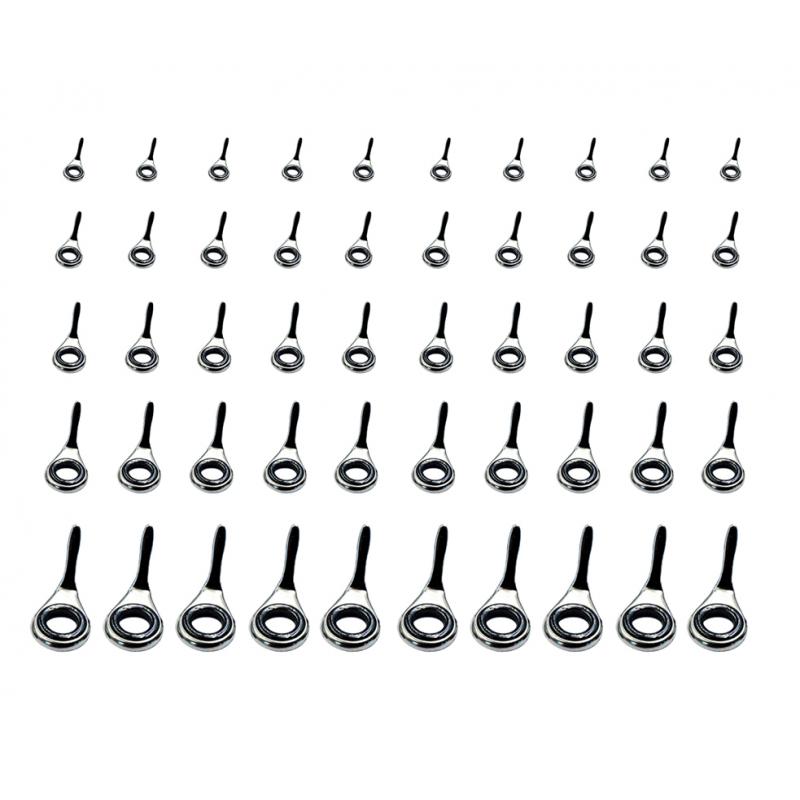 10 sztuk wędki przewodniki pierścienie żyłka przewodniki oczy zestawy 2/3/3. 8/5. 1/6. 8mm akcesoria wędkarskie Pesca 4 #5 #6 #8 #10 #